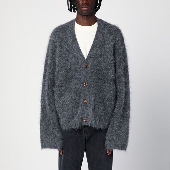 Séfr Other - Séfr Lee Grey Alpaca-Blend Cardigan Men